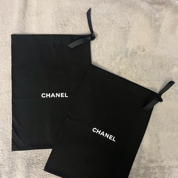 Set of 2 CHANEL Black dust bags - Picture 1 of 3